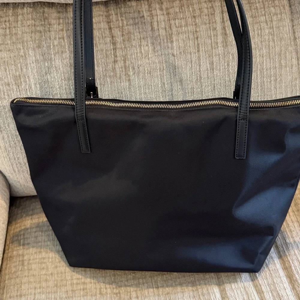 Kate Spade Black Tote with Floral Embroidery - Picture 3 of 12